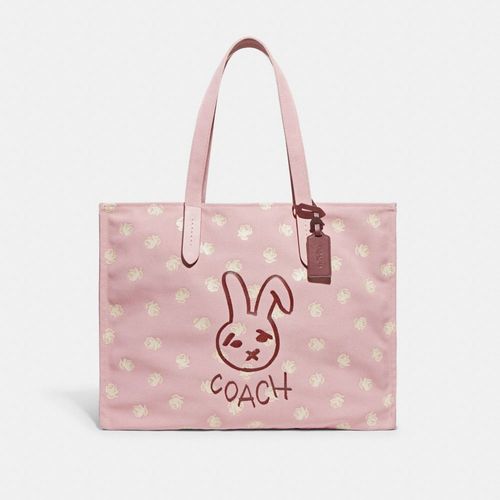 Lunar New Year Tote 42 With Rabbit In 100 Percent Recycled Canvas