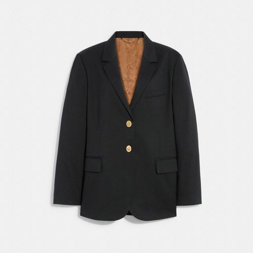 Relaxed Blazer With Signature...