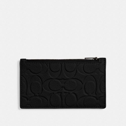 Zip Card Case In Signature...