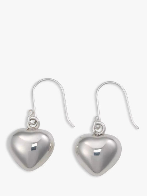 Andea Silver Puffed Heart...