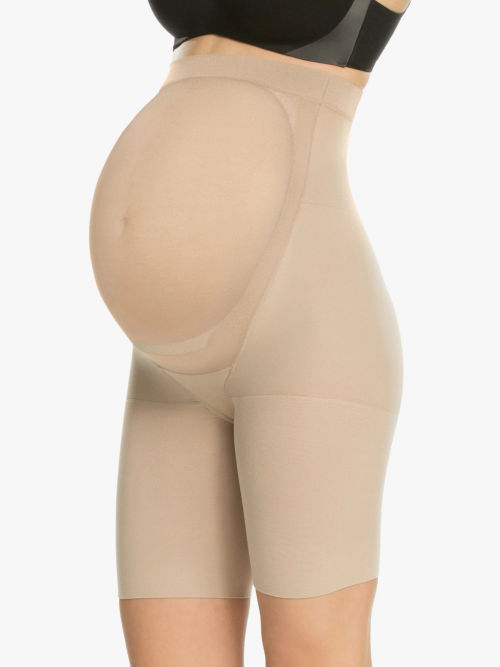 Spanx Power Mama Maternity Mid-Thigh Shaper Shorts, Nude, Compare