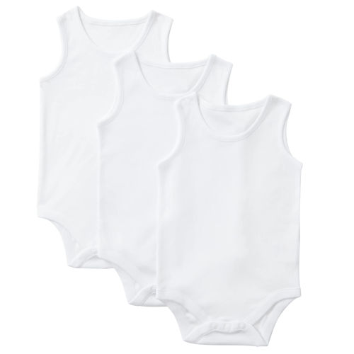 John Lewis Baby Pima Cotton Long Sleeve Bodysuit, Pack of 3, White at John  Lewis & Partners