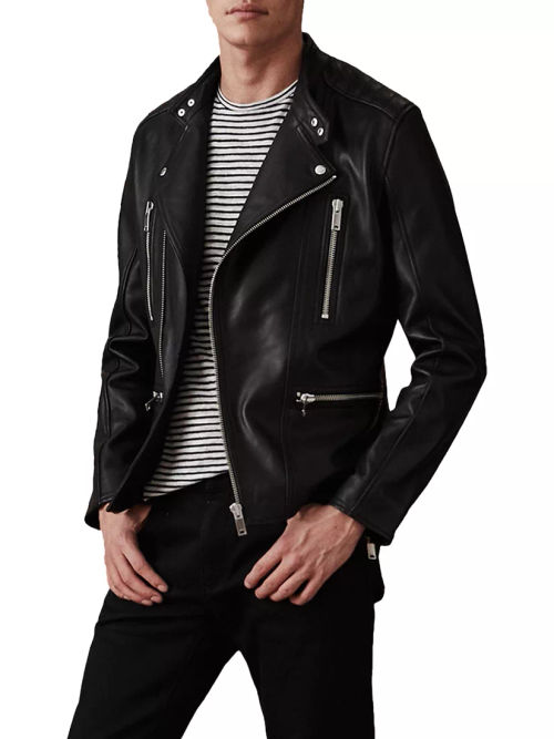 Reiss Hemming Quilted Leather...