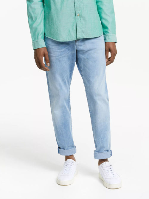 Wrangler Texas Slim Fit Jeans, Blue at John Lewis & Partners