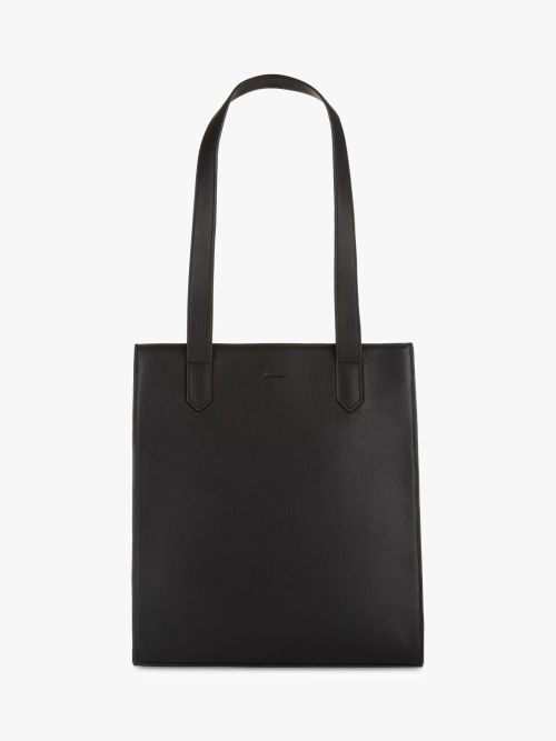 DKNY Bryant Medium Leather Tote Bag, Black at John Lewis & Partners