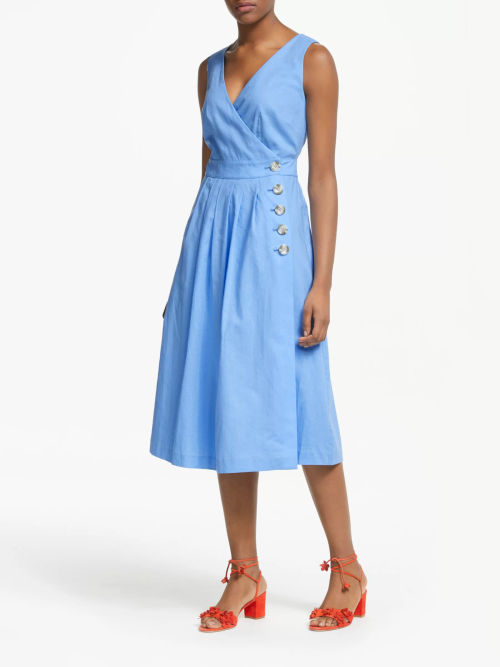 Boden Satin Midi Shirt Dress at John Lewis & Partners