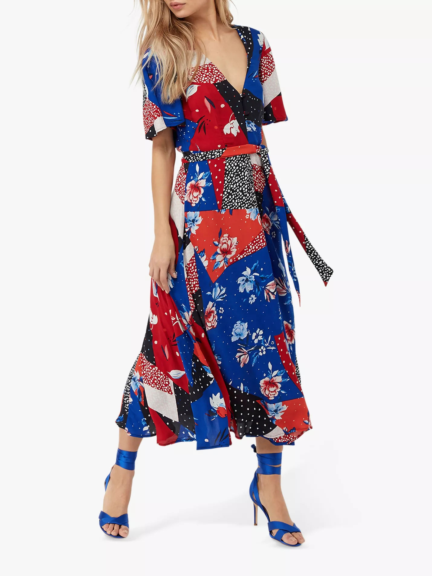 monsoon alba print tea dress