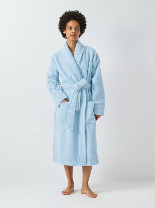 John Lewis Spa Waffle Robe, White