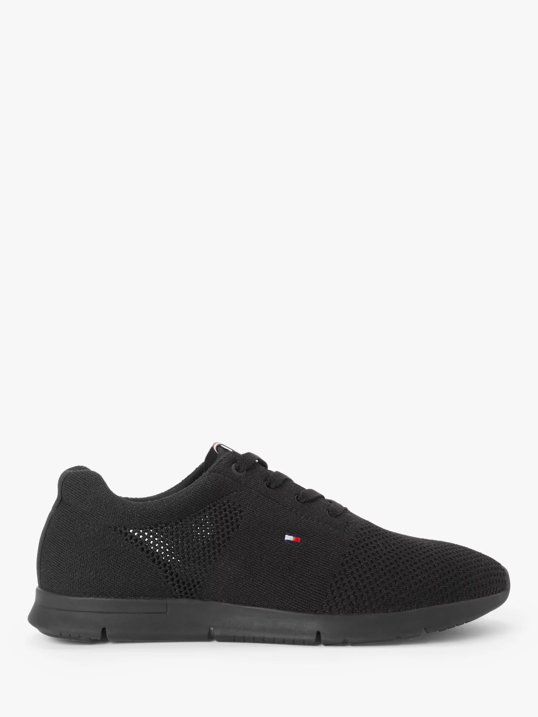 tommy hilfiger tobias knit trainer in black