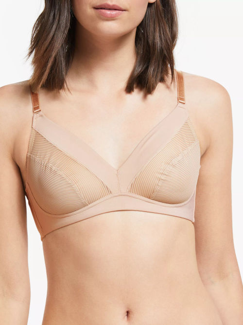 John Lewis ANYDAY Avery Non-Wired Lace Bra, Black