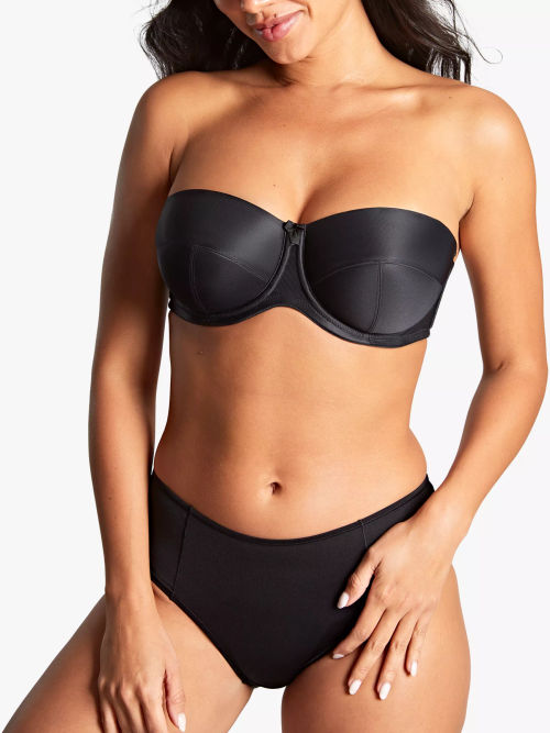 Panache Cleo Blossom Balcony Bra, Black at John Lewis & Partners