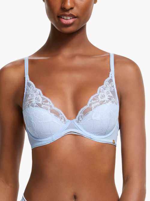 AND/OR Wren Lace Bra, Blue, Compare