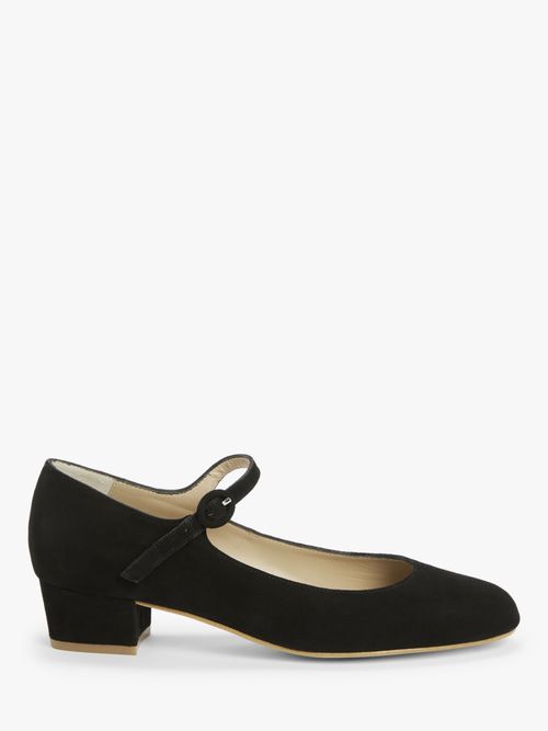 John Lewis Harrietta Mary Jane Leather Pumps, Black at John Lewis