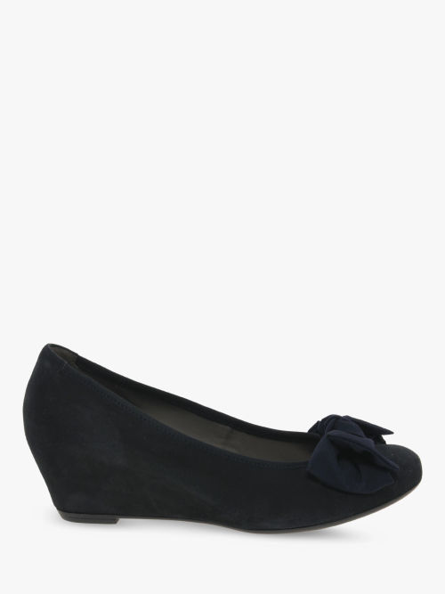 Gabor Fallon Wedge Heel Suede Court Pacific | Compare | Buchanan Galleries