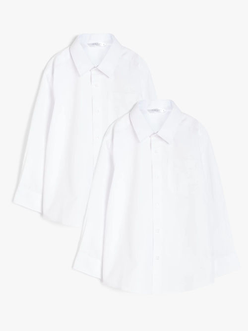 John Lewis Kids' Thermal Long Sleeve Top, Pack of 2, White at John Lewis &  Partners