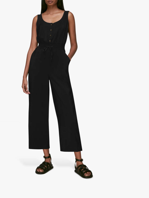 Whistles Quinn Jumpsuit, Black