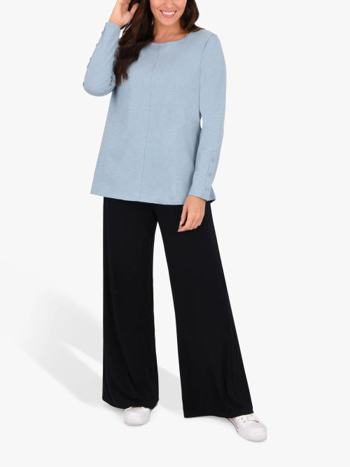 Live Unlimited Curve Jersey Bootleg Trousers, Black at John Lewis & Partners