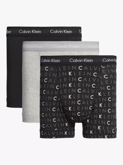 Calvin Klein Modern Cotton Bralette, Grey Heather at John Lewis