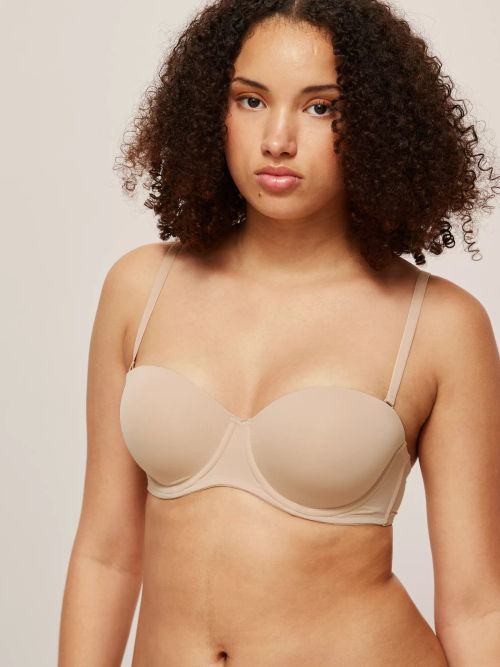 John Lewis Bra Strap Cushions, Almond at John Lewis & Partners