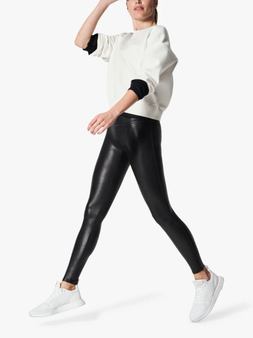 Spanx Faux Leather Leggings, Black, £89.00