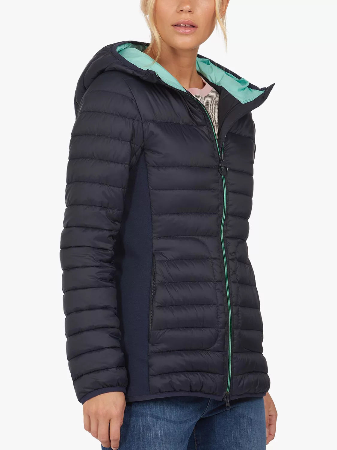 barbour hirsel quilted jacket navy