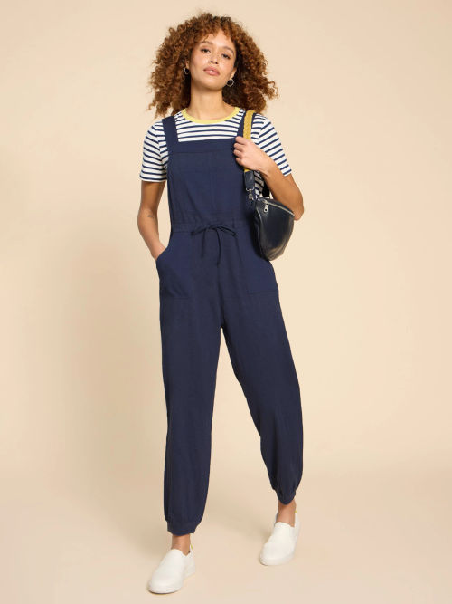 White Stuff Daphne Dungarees, Navy, Compare