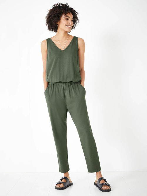 HUSH Jersey V-Neck Jumpsuit