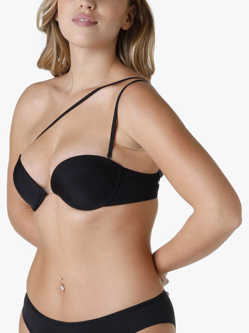 Passionata Brooklyn Plunge Bra, Black at John Lewis & Partners