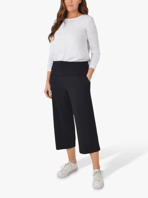 Live Unlimited Curve Jersey Bootleg Trousers, Black at John Lewis & Partners