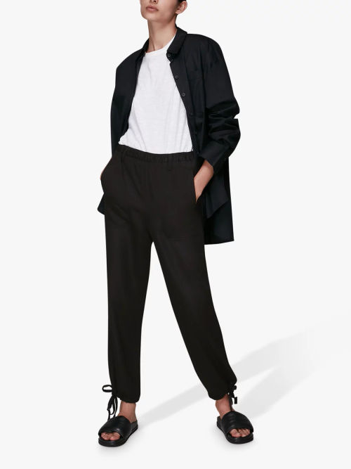 Black Melissa Kick Flare Trouser, WHISTLES