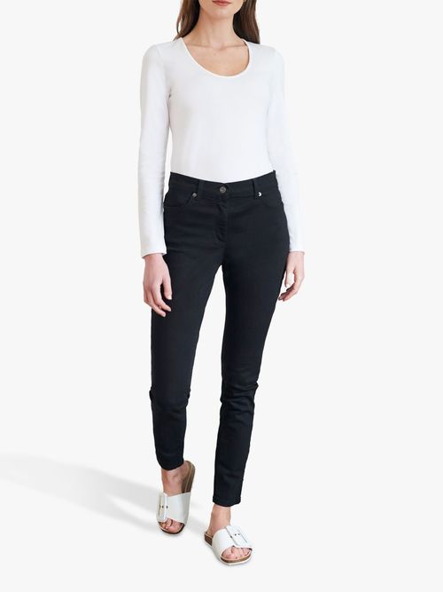 Calvin Klein Plain Mom Jeans, Denim Black at John Lewis & Partners