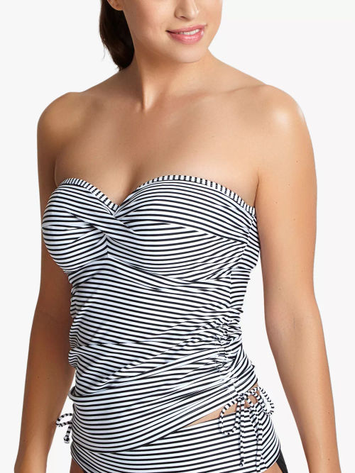 Panache Anya Riva Balconnet Tankini Top, Black at John Lewis