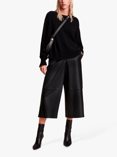 AllSaints Leather Culottes,...