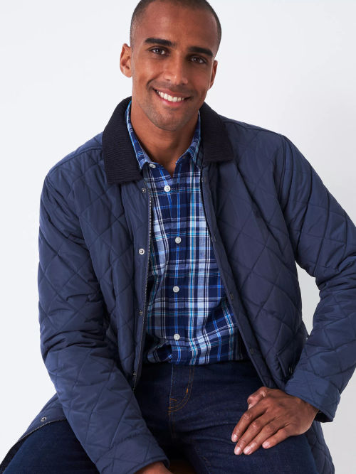 Crew Clothing Padded Jacket, Navy