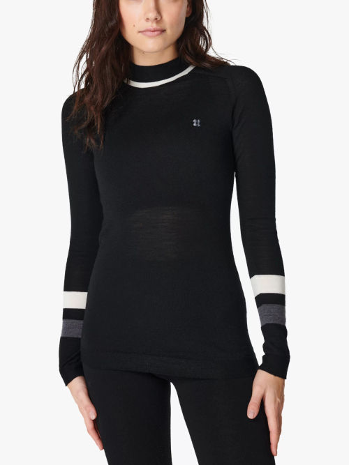 Sweaty Betty Athlete Seamless Long Sleeve Top, White at John Lewis &  Partners