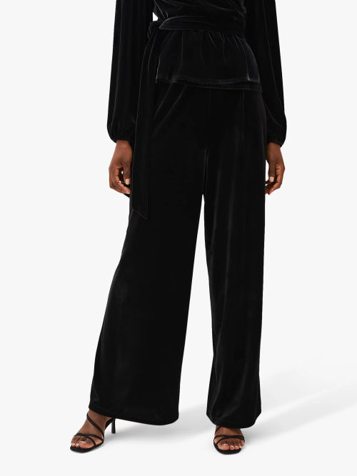 Spanx Velvet Leggings, Black at John Lewis & Partners