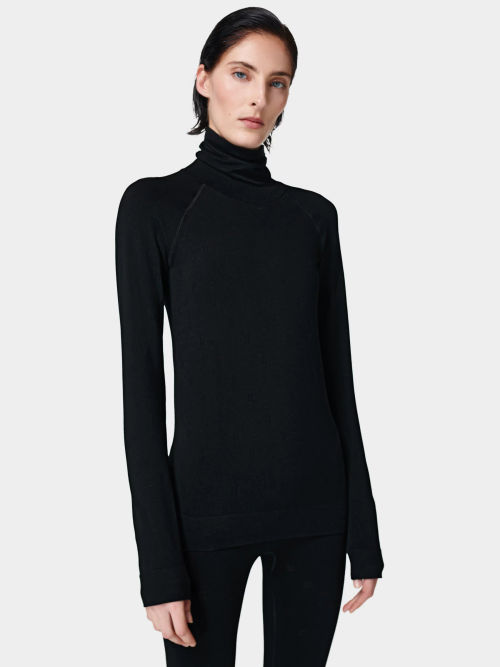 Sweaty Betty Athlete Seamless Long Sleeve Top, White at John Lewis &  Partners