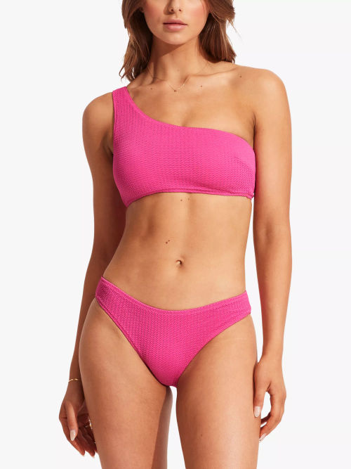 Seafolly COLLECTIVE TWIST BAND HIPSTER - Bikini bottoms - hot pink/pink 