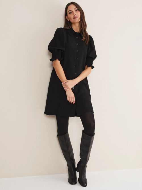 Phase Eight Candice Puff Sleeve Shirt Dress