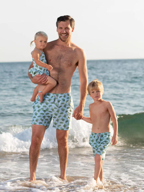 Trotters Turtle Swim Shorts,...