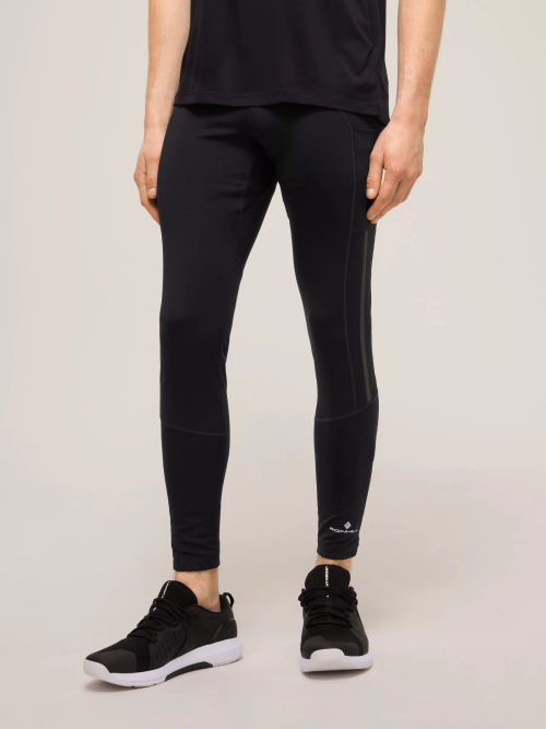 Ronhill Tech Revive Stretch Capri Running Leggings, All Black, 8