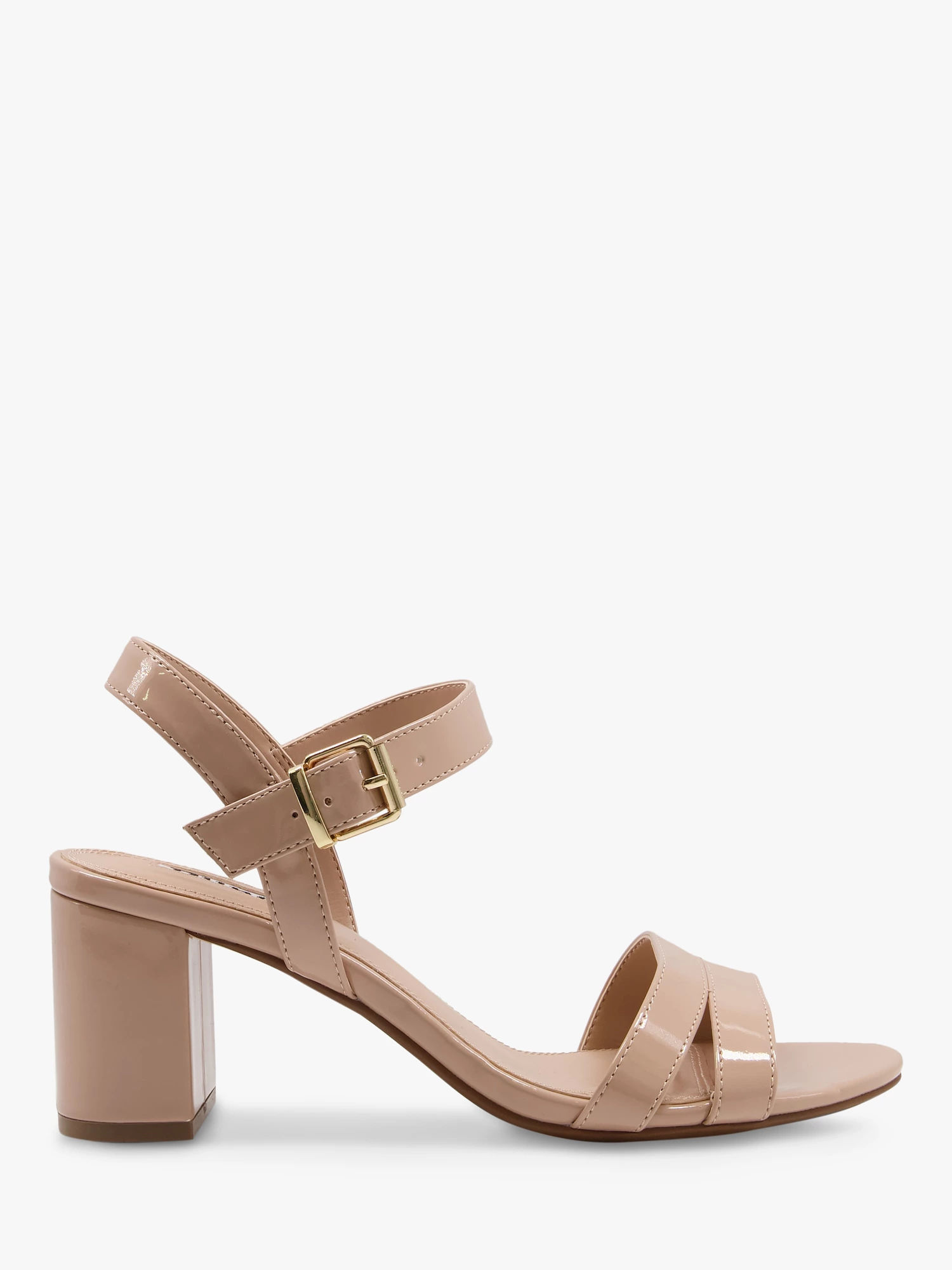 Dune Liquorice Leather Cross Strap Flatform Sandals, White at John Lewis &  Partners