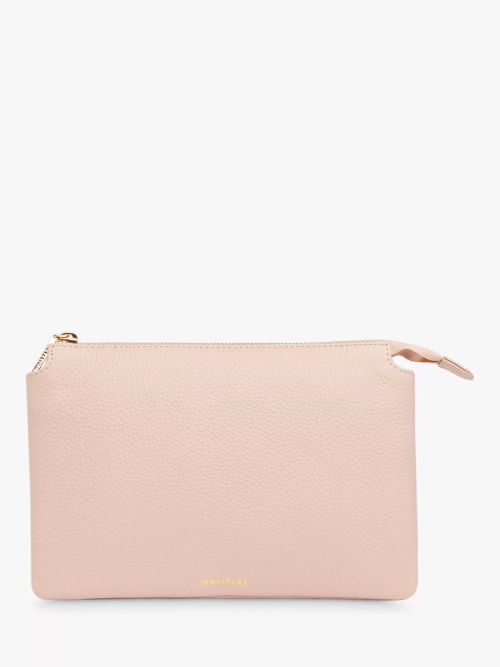 John Lewis Velvet Soft Clutch Bag, Navy at John Lewis & Partners