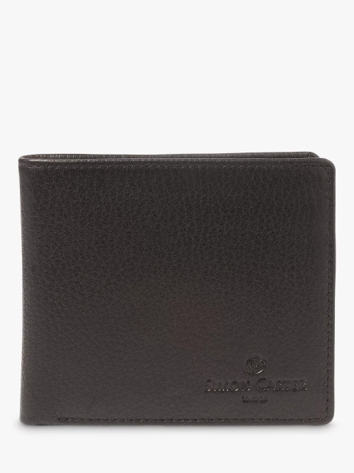 West End by Simon Carter Leather Mens Card and Notes Wallet Black 