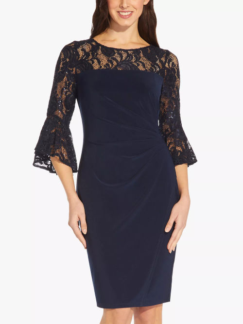 Adrianna Papell Lace Jersey...