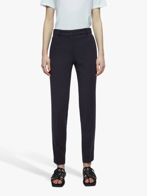 John Lewis Slim Bi-Stretch Trousers, Black at John Lewis & Partners