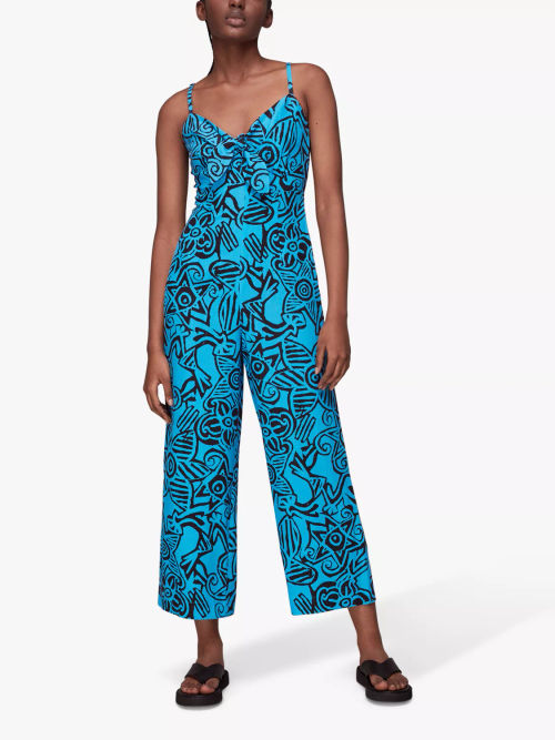 Blue/Multi Vertical Stack Jumpsuit, WHISTLES