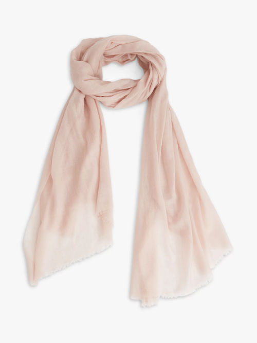 John Lewis Cashmere Scarf, Bright Pink at John Lewis & Partners