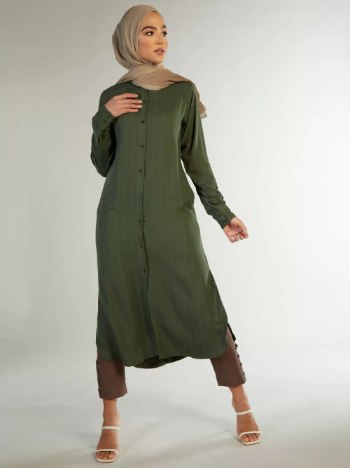 Aab Midi Shirt Dress, Deep...