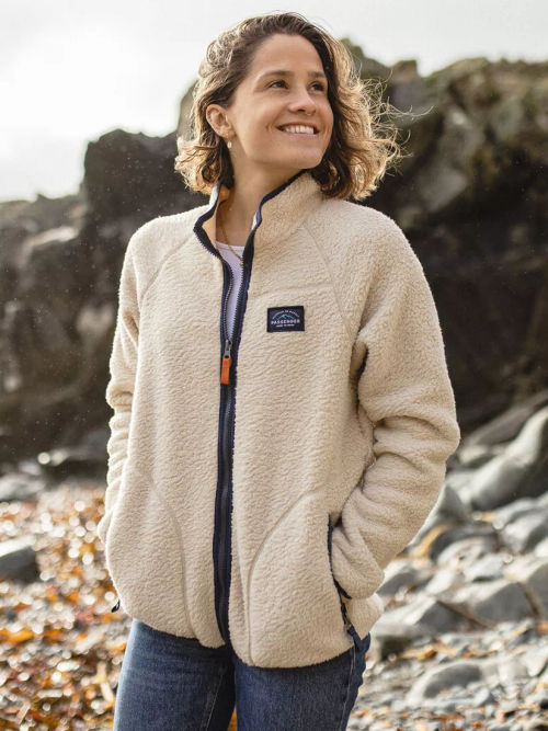 Maine Hooded Recycled Sherpa Fleece Oatmeal – Passenger